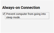 Set Always-On Connection